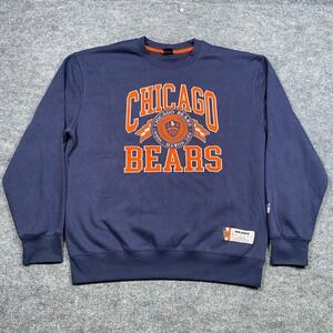 NFL Ultra Game Chicago Bears Sweatshirt Mens XL Navy Blue Crewneck Pullover
